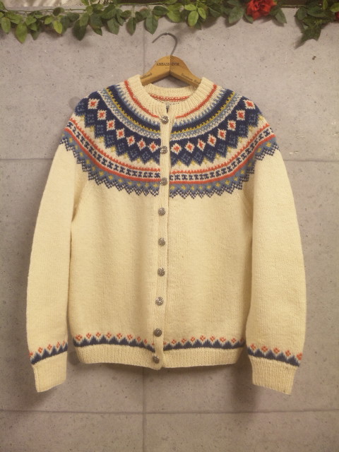 70's Nordic Wool Cardigan 